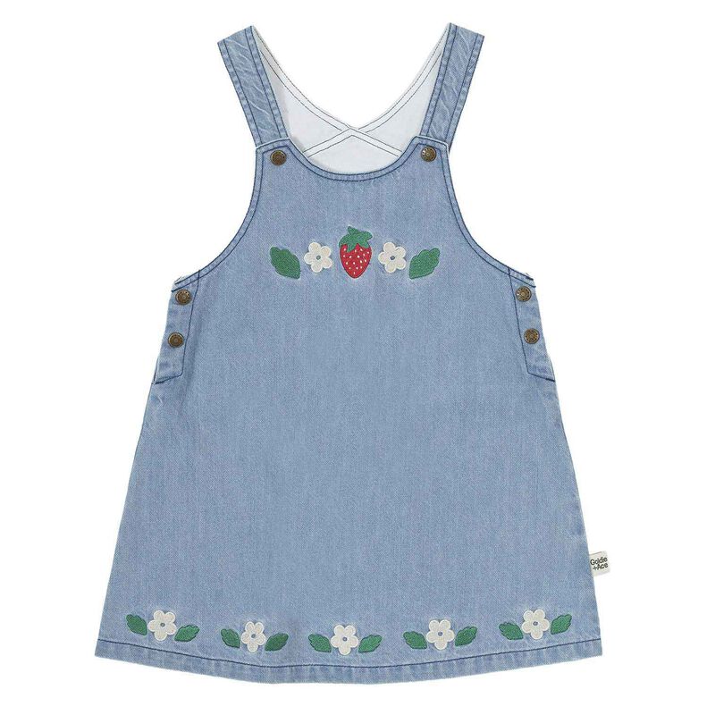 Goldie + Ace Wild Strawberry Pinafore Dress 3-5Y image number 0
